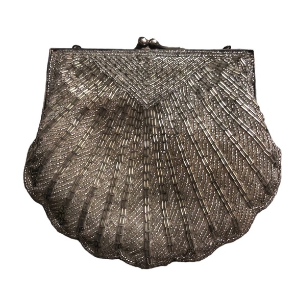 Carlo Fellini Vintage Shell Beaded Bag/Clutch - Picture 3 of 8